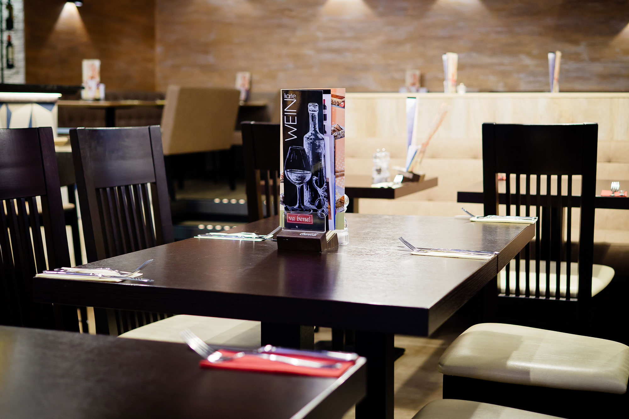 Gedeckter Tisch im Ciao & Jassu